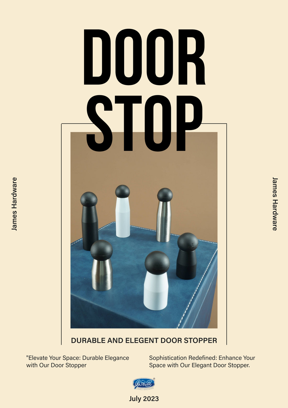 Premium Black and White Door Stoppers