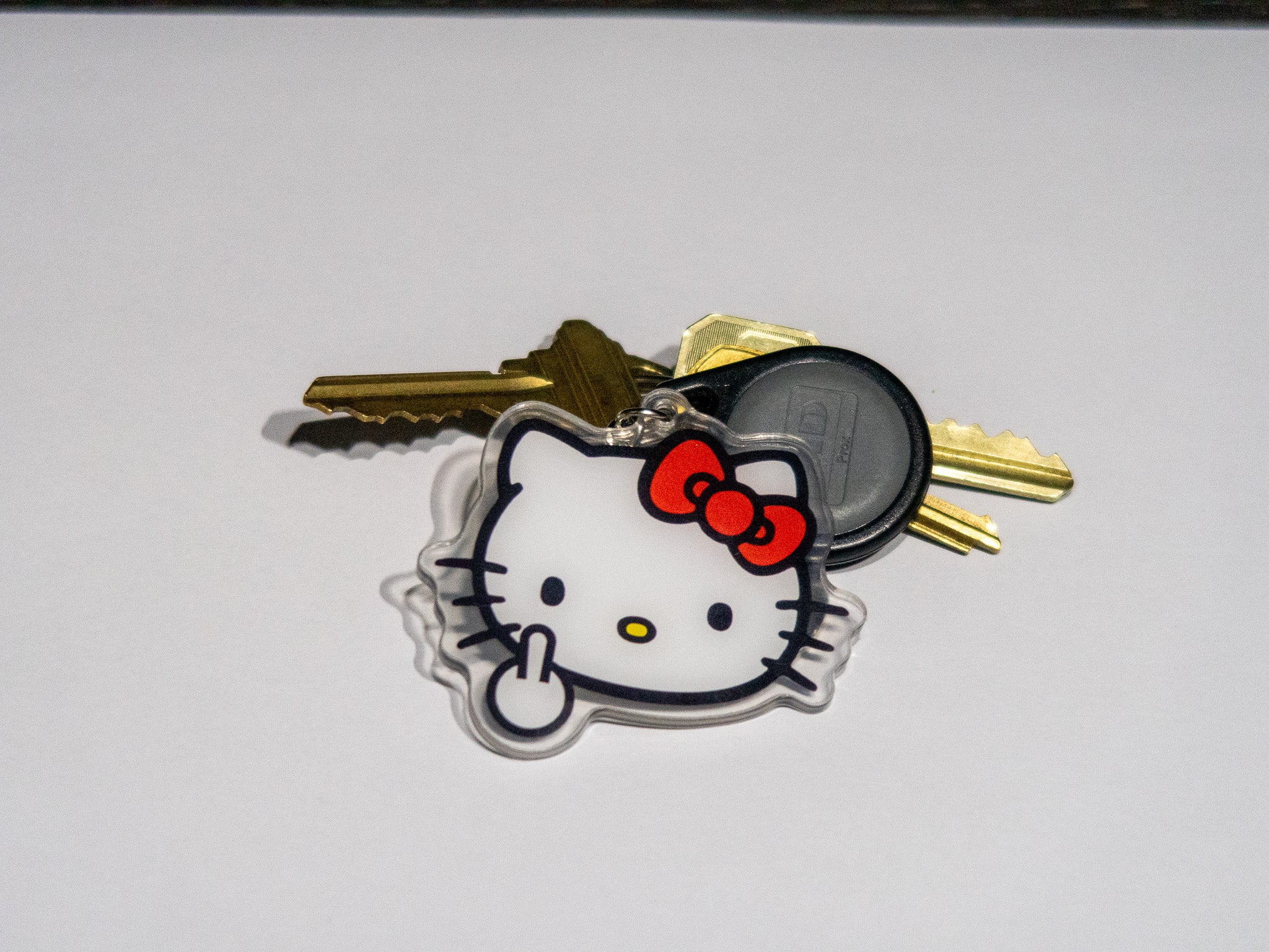 Hello Kitty Middle Finger Keychain Acrylic Sanrio